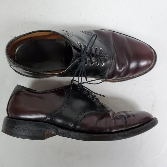 Johnston & Murphy Leather Saddle Shoes Sz 8.5 D/B